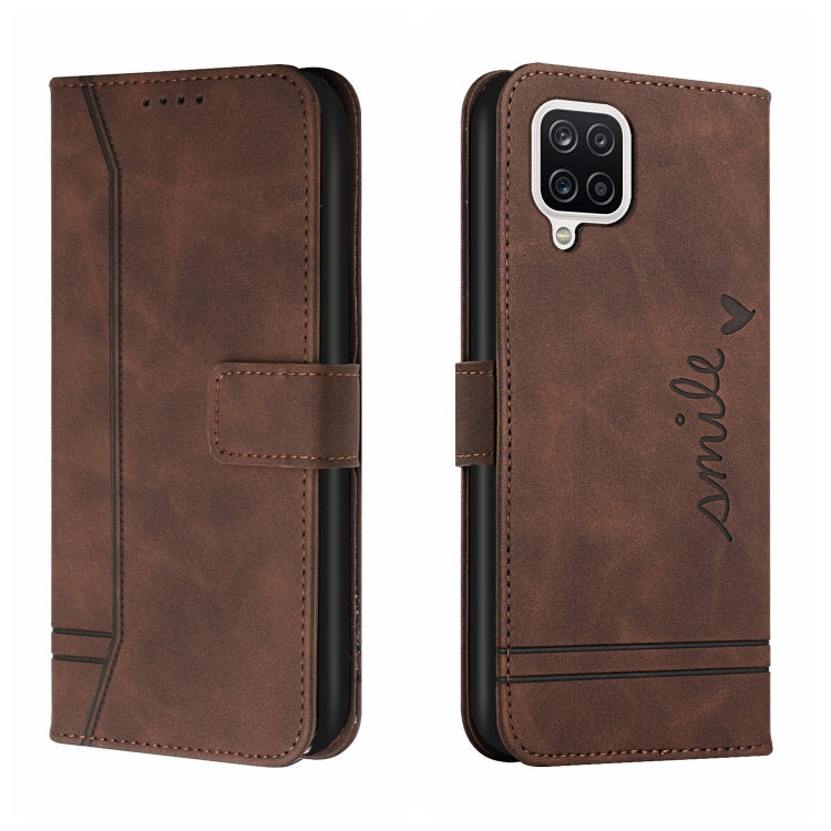 For Samsung Galaxy A12 Retro Skin Feel Horizontal Flip Soft TPU + PU Leather Case with Holder & Card Slots & Photo Frame