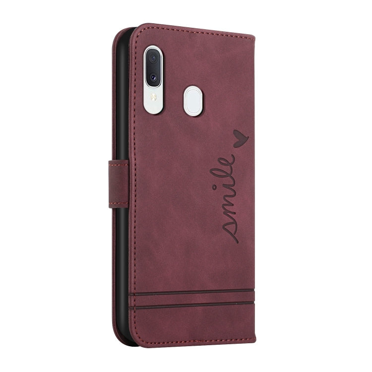 For Samsung Galaxy A20 / A30 Retro Skin Feel Horizontal Flip Soft TPU + PU Leather Case with Holder & Card Slots & Photo Frame