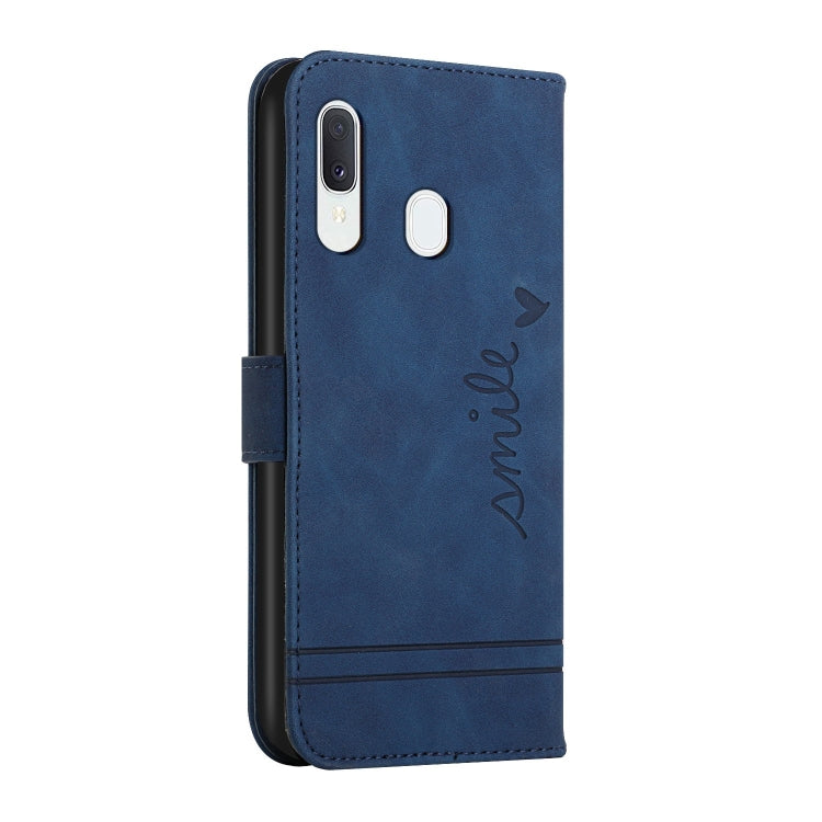 For Samsung Galaxy A20e Retro Skin Feel Horizontal Flip Soft TPU + PU Leather Case with Holder & Card Slots & Photo Frame