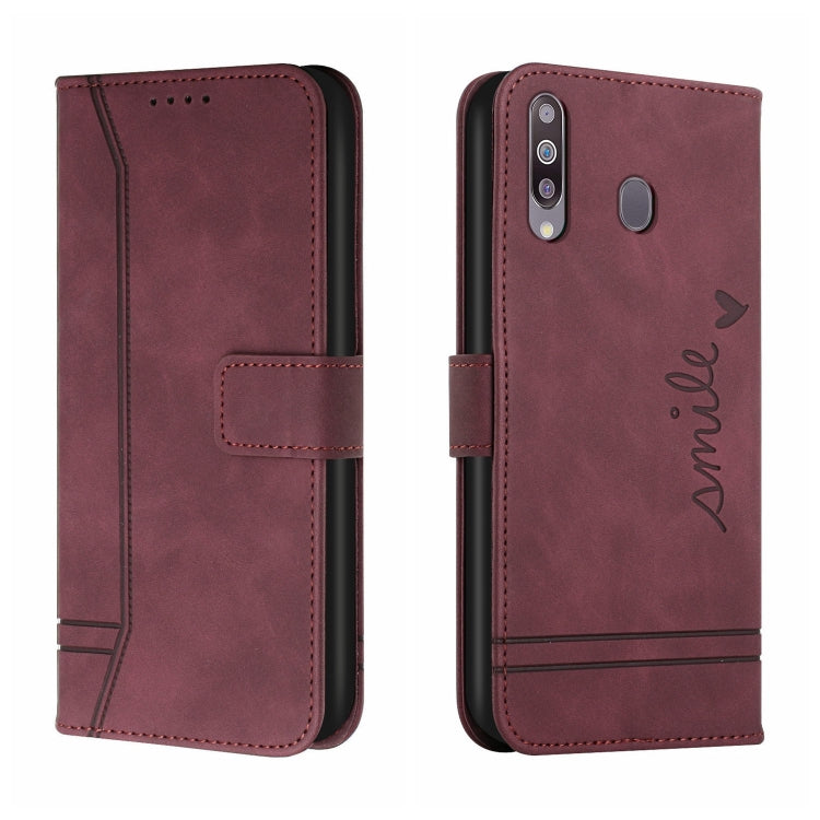 For Samsung Galaxy A20s Retro Skin Feel Horizontal Flip Soft TPU + PU Leather Case with Holder & Card Slots & Photo Frame