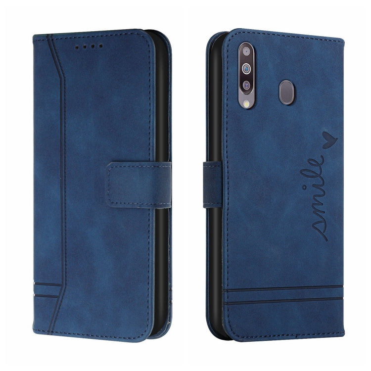 For Samsung Galaxy A20s Retro Skin Feel Horizontal Flip Soft TPU + PU Leather Case with Holder & Card Slots & Photo Frame