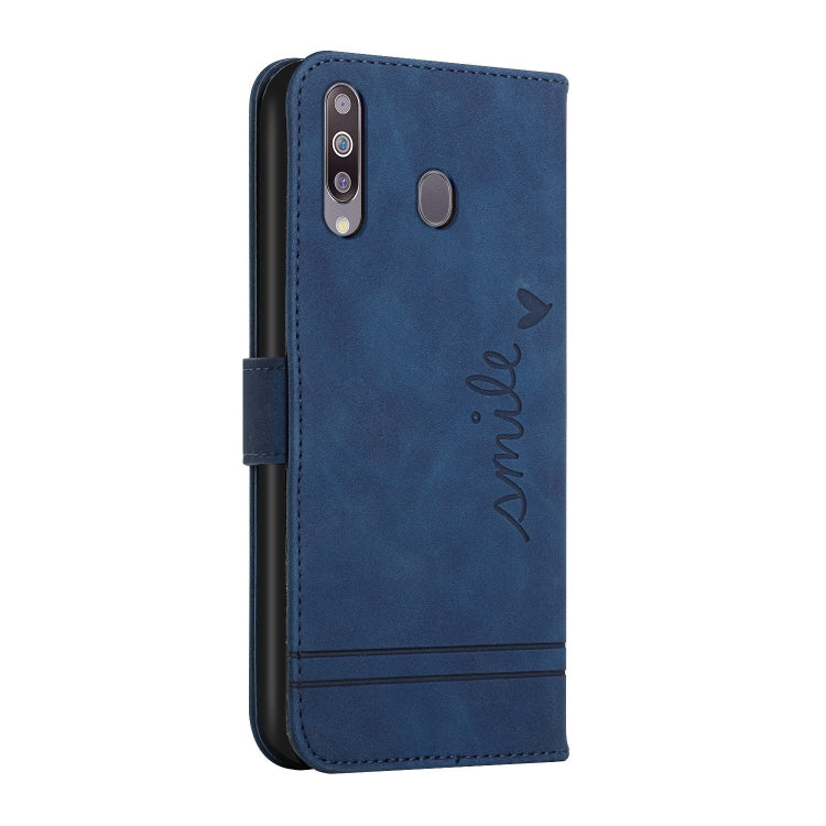For Samsung Galaxy A20s Retro Skin Feel Horizontal Flip Soft TPU + PU Leather Case with Holder & Card Slots & Photo Frame