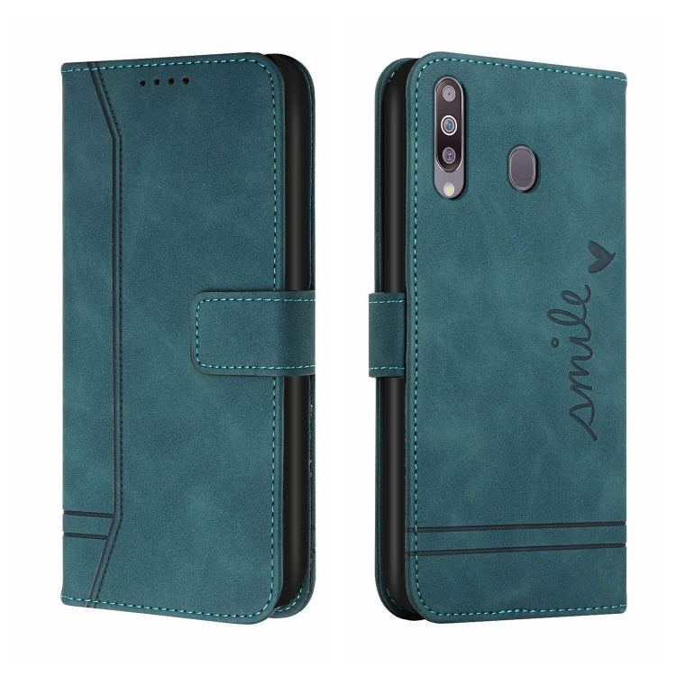 For Samsung Galaxy A20s Retro Skin Feel Horizontal Flip Soft TPU + PU Leather Case with Holder & Card Slots & Photo Frame
