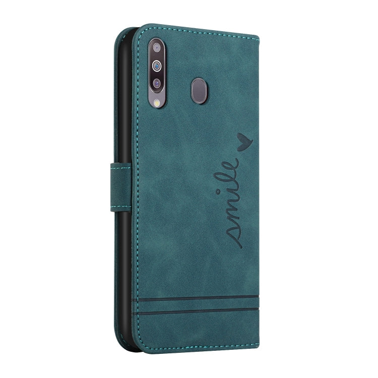 For Samsung Galaxy A20s Retro Skin Feel Horizontal Flip Soft TPU + PU Leather Case with Holder & Card Slots & Photo Frame