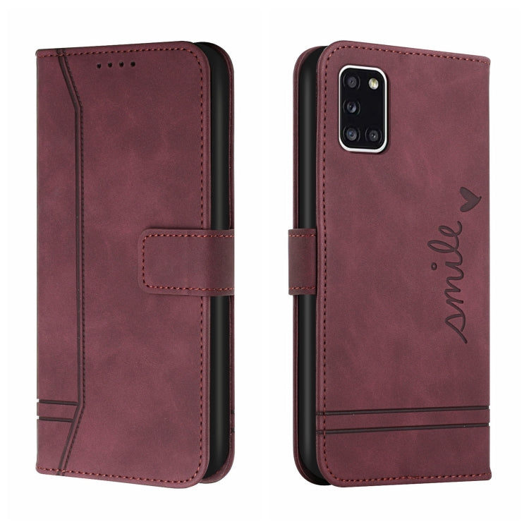 For Samsung Galaxy A31 Retro Skin Feel Horizontal Flip Soft TPU + PU Leather Case with Holder & Card Slots & Photo Frame