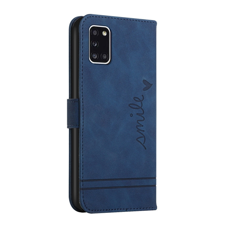 For Samsung Galaxy A31 Retro Skin Feel Horizontal Flip Soft TPU + PU Leather Case with Holder & Card Slots & Photo Frame