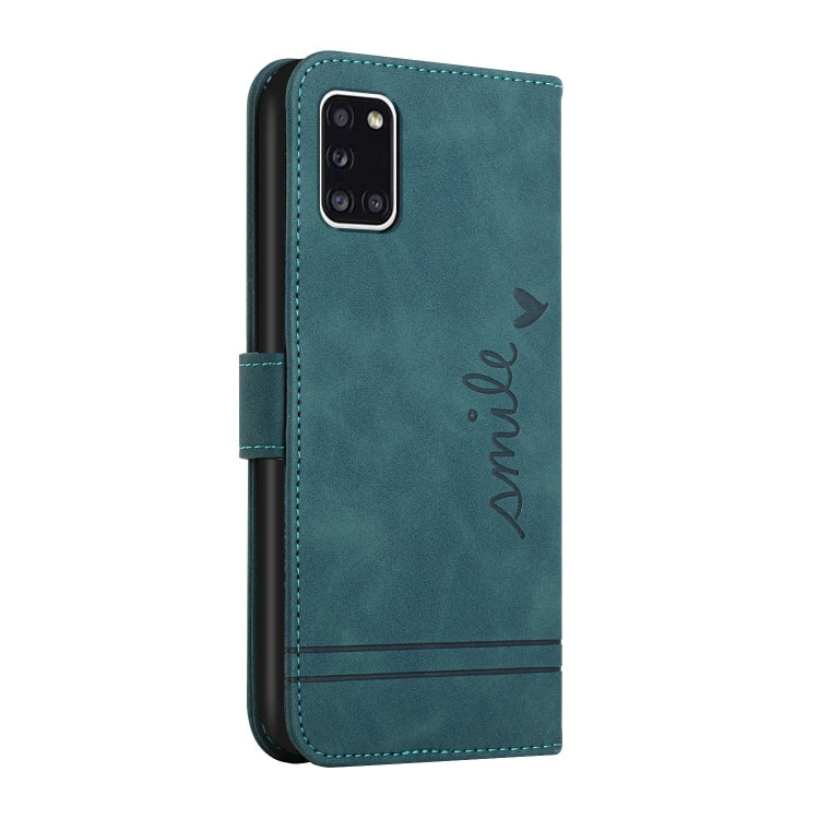 For Samsung Galaxy A31 Retro Skin Feel Horizontal Flip Soft TPU + PU Leather Case with Holder & Card Slots & Photo Frame