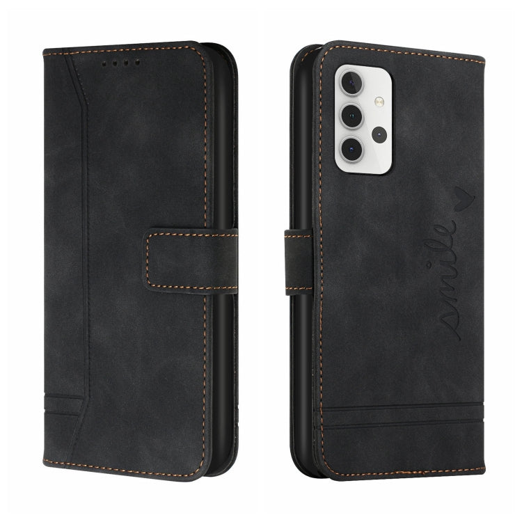 For Samsung Galaxy A32 4G Retro Skin Feel Horizontal Flip Soft TPU + PU Leather Case with Holder & Card Slots & Photo Frame