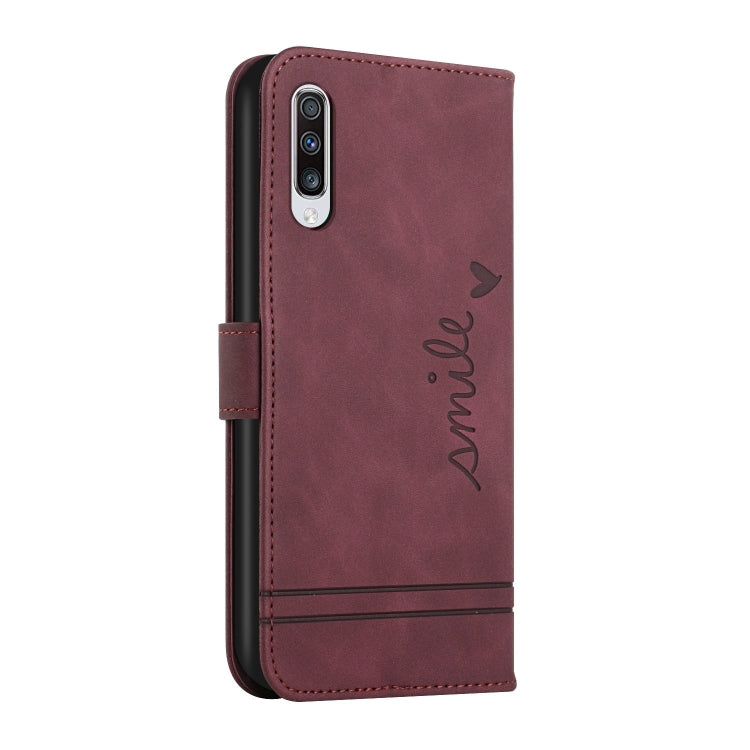 For Samsung Galaxy A50 Retro Skin Feel Horizontal Flip Soft TPU + PU Leather Case with Holder & Card Slots & Photo Frame