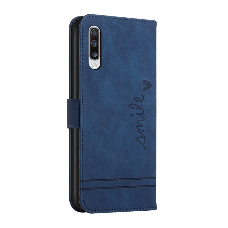 For Samsung Galaxy A50 Retro Skin Feel Horizontal Flip Soft TPU + PU Leather Case with Holder & Card Slots & Photo Frame