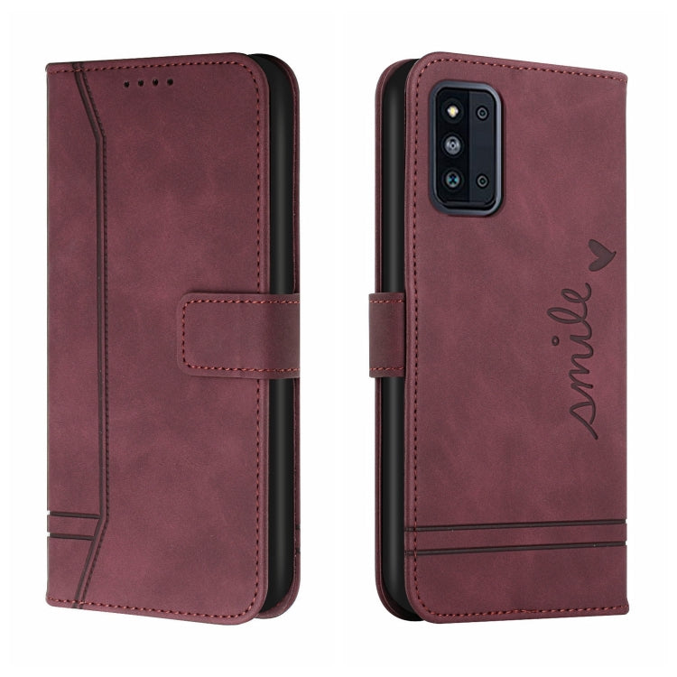 For Samsung Galaxy F52 Retro Skin Feel Horizontal Flip Soft TPU + PU Leather Case with Holder & Card Slots & Photo Frame