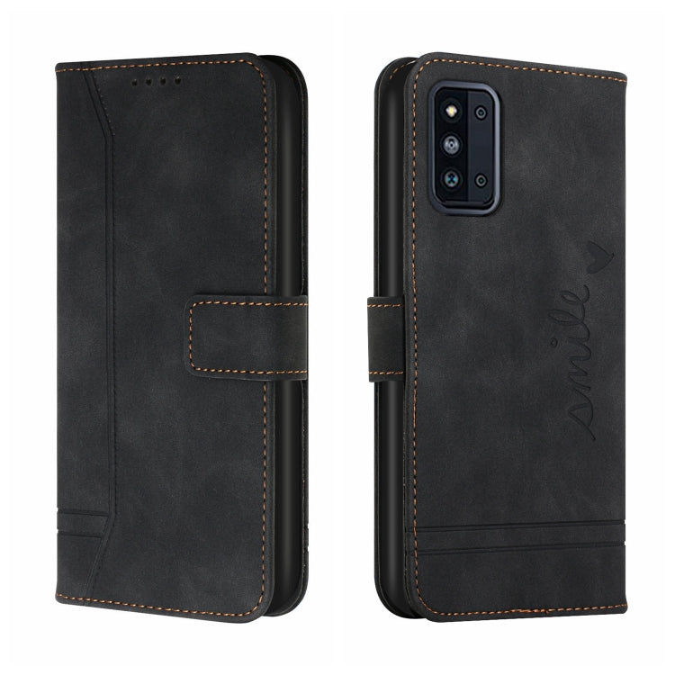 For Samsung Galaxy F52 Retro Skin Feel Horizontal Flip Soft TPU + PU Leather Case with Holder & Card Slots & Photo Frame