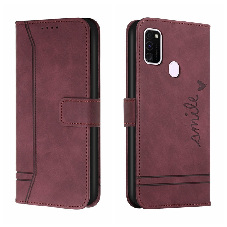 For Samsung Galaxy M30s Retro Skin Feel Horizontal Flip Soft TPU + PU Leather Case with Holder & Card Slots & Photo Frame