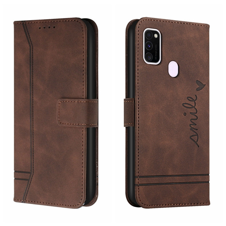 For Samsung Galaxy M30s Retro Skin Feel Horizontal Flip Soft TPU + PU Leather Case with Holder & Card Slots & Photo Frame
