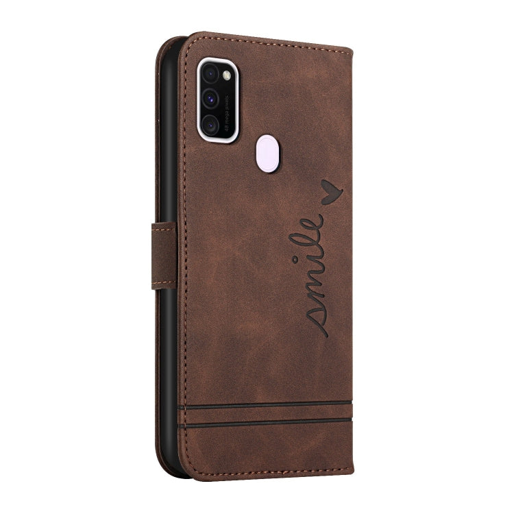 For Samsung Galaxy M30s Retro Skin Feel Horizontal Flip Soft TPU + PU Leather Case with Holder & Card Slots & Photo Frame