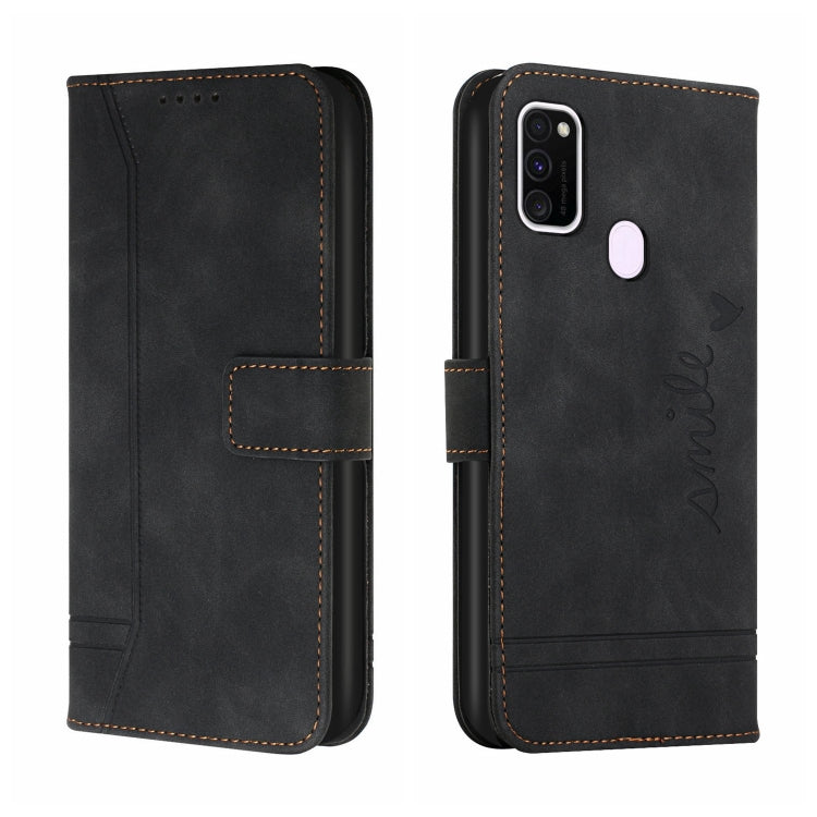For Samsung Galaxy M30s Retro Skin Feel Horizontal Flip Soft TPU + PU Leather Case with Holder & Card Slots & Photo Frame