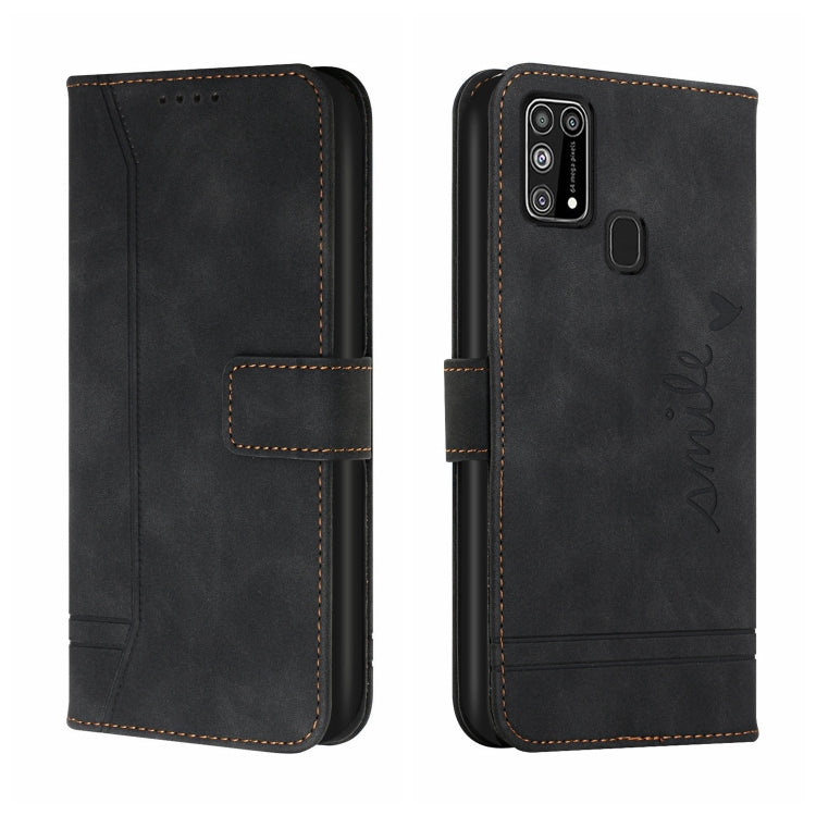 For Samsung Galaxy M31 Retro Skin Feel Horizontal Flip Soft TPU + PU Leather Case with Holder & Card Slots & Photo Frame
