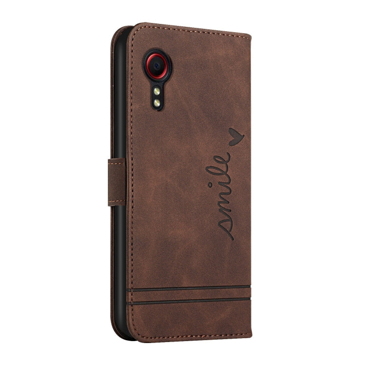 For Samsung Galaxy Xcover 5 Retro Skin Feel Horizontal Flip Soft TPU + PU Leather Case with Holder & Card Slots & Photo Frame
