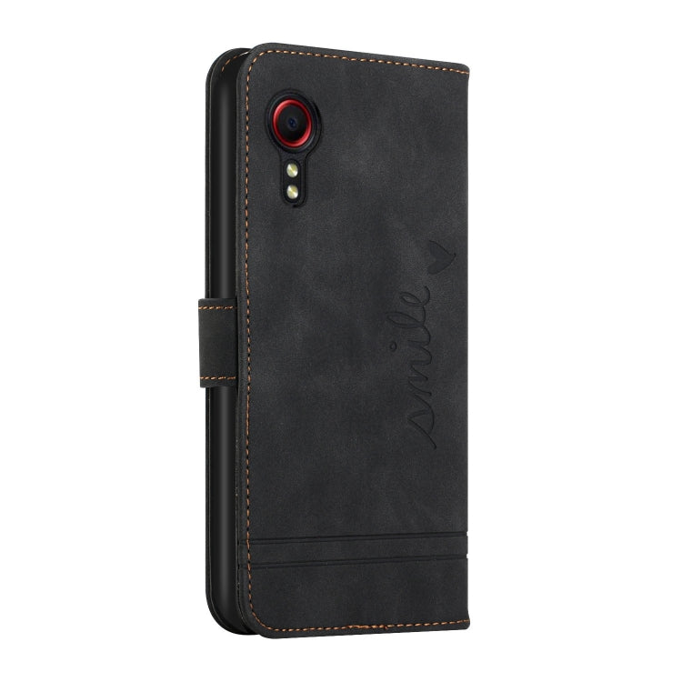 For Samsung Galaxy Xcover 5 Retro Skin Feel Horizontal Flip Soft TPU + PU Leather Case with Holder & Card Slots & Photo Frame