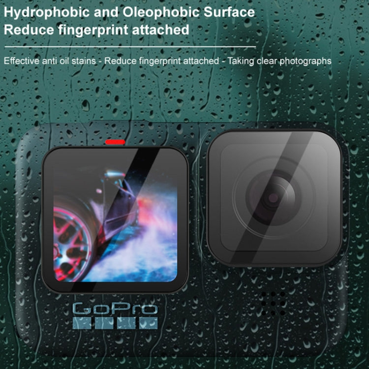 For GoPro HERO10 Black IMAK 3 in 1 Camera Lens and Screen Tempered Glass Film