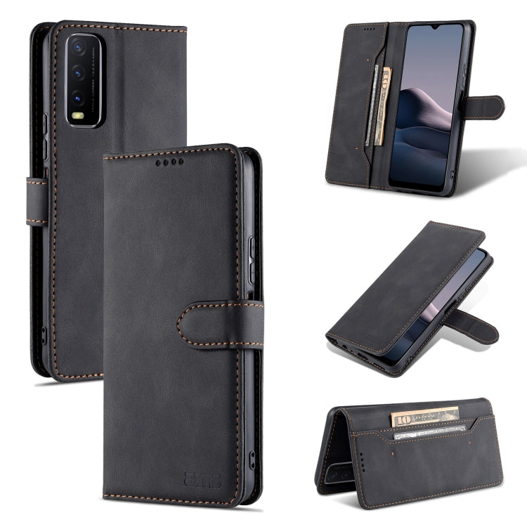 For vivo Y20 AZNS Dream II Skin Feel PU+TPU Horizontal Flip Leather Case with Holder & Card Slots & Wallet
