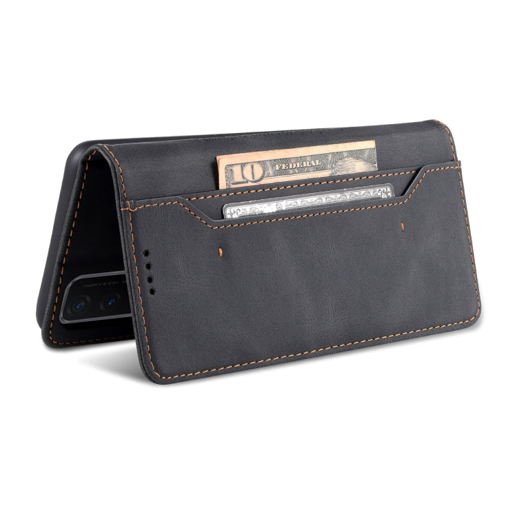 For vivo Y20 AZNS Dream II Skin Feel PU+TPU Horizontal Flip Leather Case with Holder & Card Slots & Wallet