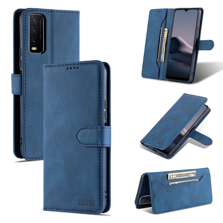 For vivo Y20 AZNS Dream II Skin Feel PU+TPU Horizontal Flip Leather Case with Holder & Card Slots & Wallet