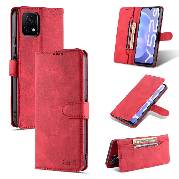 For vivo Y52s AZNS Dream II Skin Feel PU+TPU Horizontal Flip Leather Case with Holder & Card Slots & Wallet