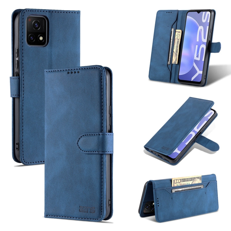 For vivo Y52s AZNS Dream II Skin Feel PU+TPU Horizontal Flip Leather Case with Holder & Card Slots & Wallet