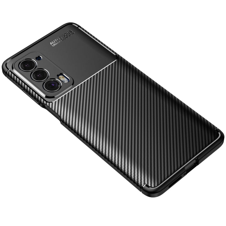 For Motorola Moto Edge 2021 Carbon Fiber Texture Shockproof TPU Case