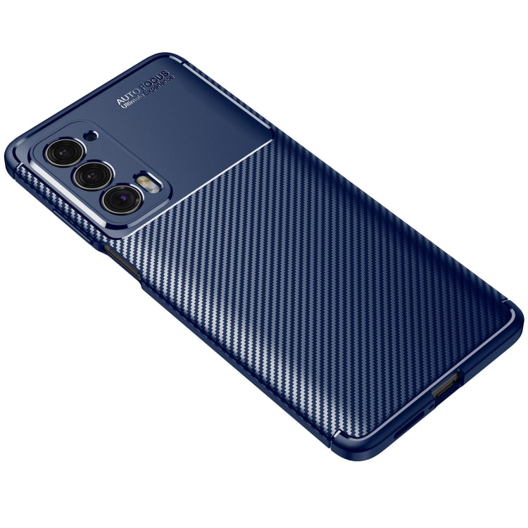 For Motorola Moto Edge 2021 Carbon Fiber Texture Shockproof TPU Case