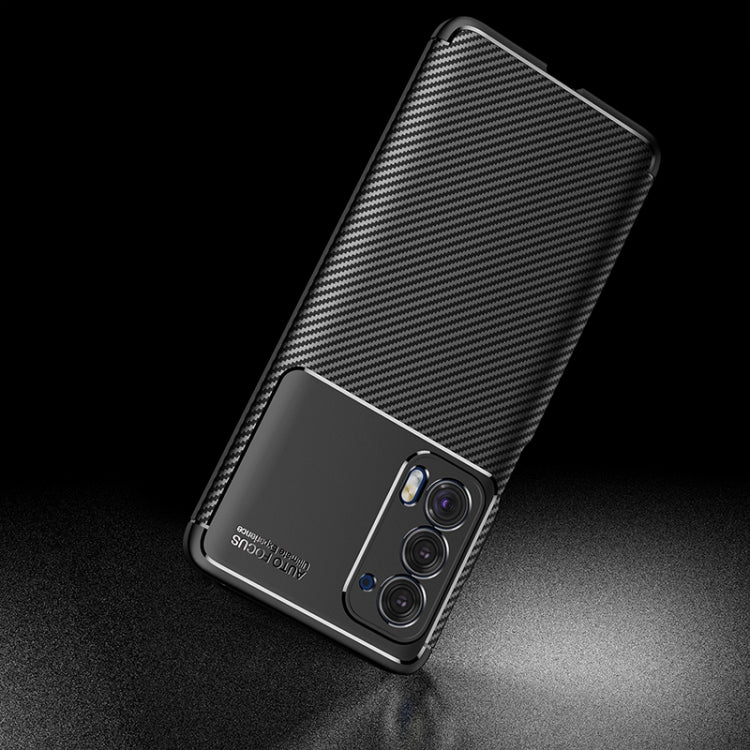 For Motorola Moto Edge 2021 Carbon Fiber Texture Shockproof TPU Case