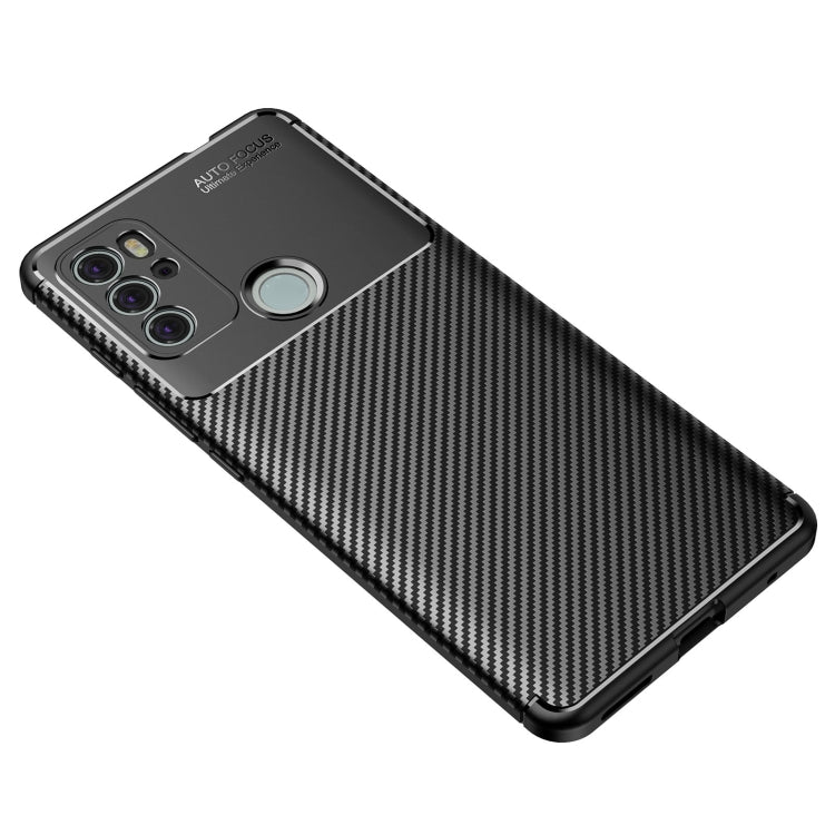 For Motorola Moto G60S Carbon Fiber Texture Shockproof TPU Case
