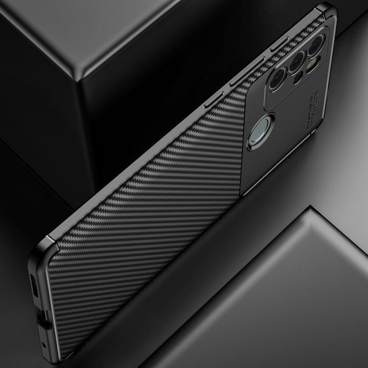 For Motorola Moto G60S Carbon Fiber Texture Shockproof TPU Case