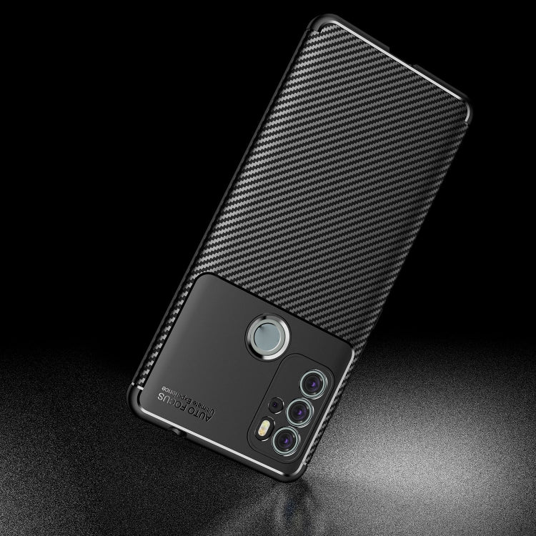 For Motorola Moto G60S Carbon Fiber Texture Shockproof TPU Case
