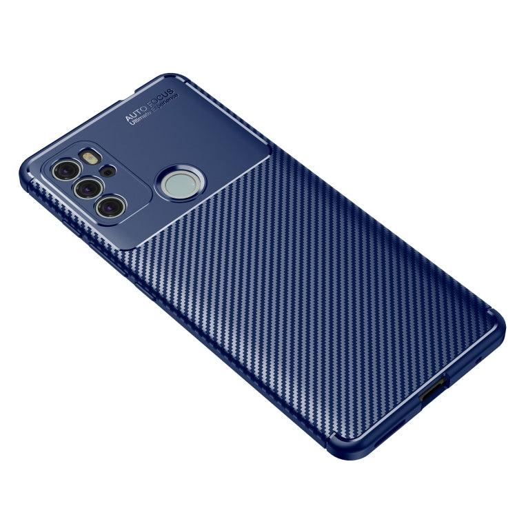 For Motorola Moto G60S Carbon Fiber Texture Shockproof TPU Case