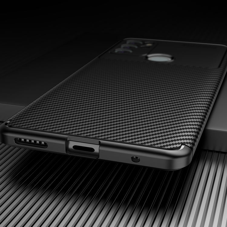 For Motorola Moto G60S Carbon Fiber Texture Shockproof TPU Case