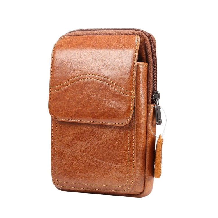 Multi-functional Universal Leather Waist Hanging One-shoulder Mobile Phone Waist Bag For 6.5 Inch or Below Smartphones