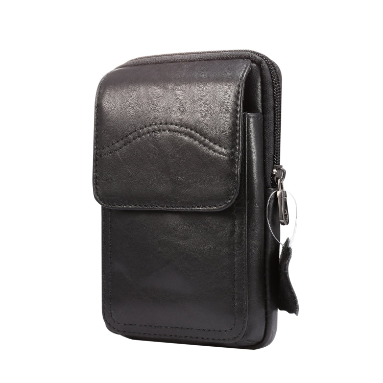 Multi-functional Universal Leather Waist Hanging One-shoulder Mobile Phone Waist Bag For 6.9 Inch or Below Smartphones
