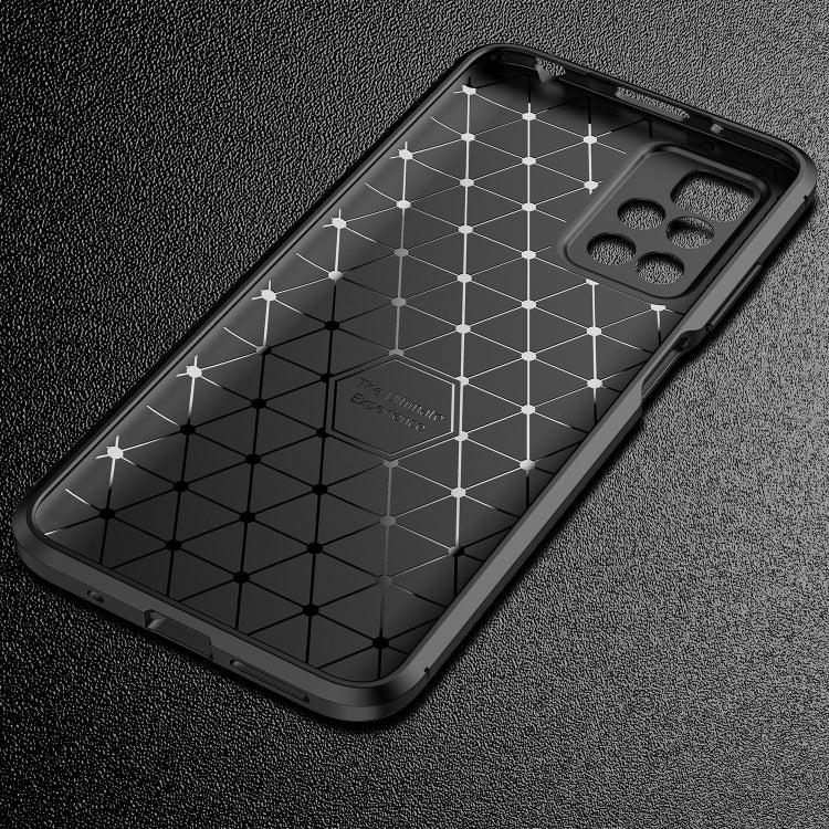 For Xiaomi Redmi 10 Carbon Fiber Texture Shockproof TPU Case