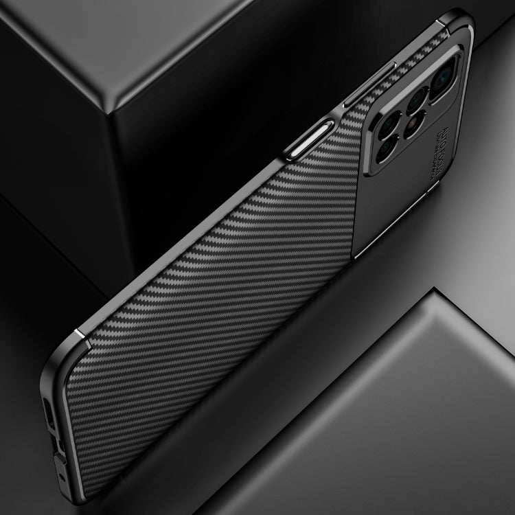 For Xiaomi Redmi 10 Carbon Fiber Texture Shockproof TPU Case