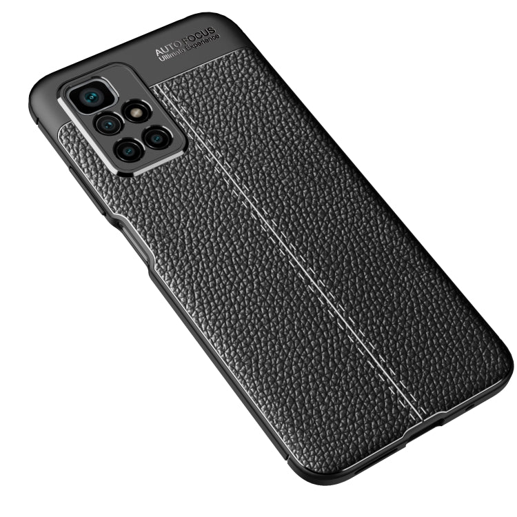 For Xiaomi Redmi 10 Litchi Texture TPU Shockproof Case