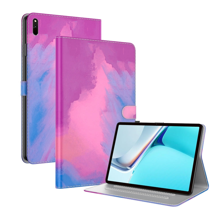 For Huawei MatePad 11 (2021) Voltage Watercolor Pattern Skin Feel Magnetic Horizontal Flip PU Leather Case with Holder