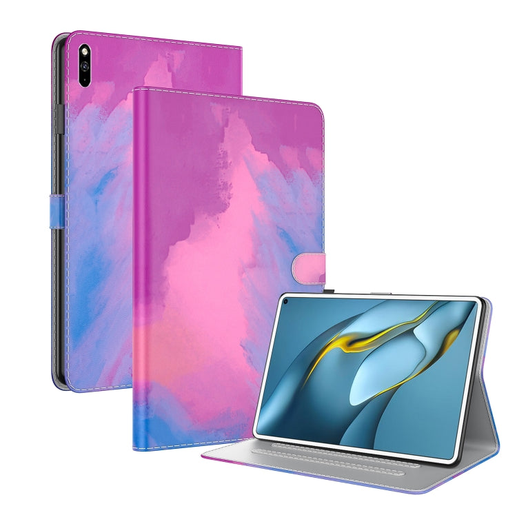 For Huawei MatePad Pro 10.8 (2021) Voltage Watercolor Pattern Skin Feel Magnetic Horizontal Flip PU Leather Case with Holder