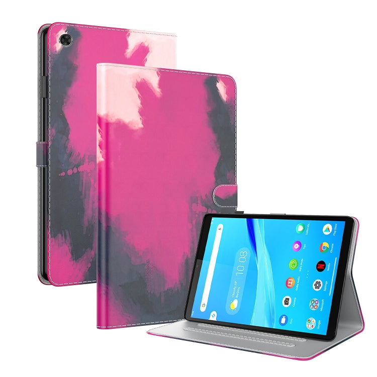 For Lenovo Tab M8(HD)TB-8505F 8505X / M8(FHD) 8.0 Voltage Watercolor Pattern Skin Feel Magnetic Horizontal Flip PU Leather Case with Holder