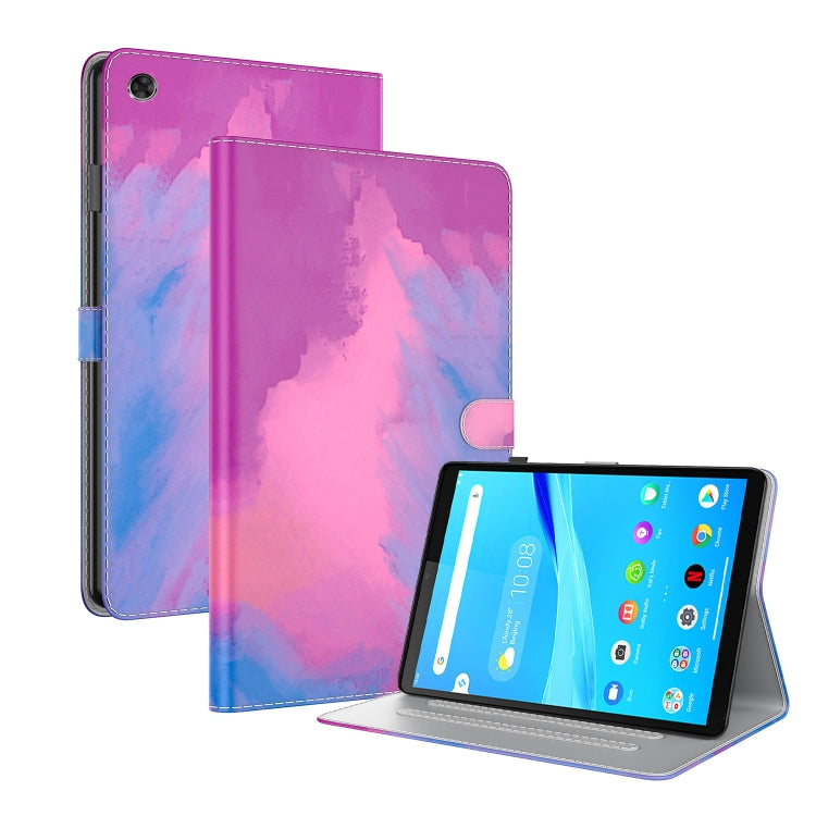 For Lenovo Tab M8(HD)TB-8505F 8505X / M8(FHD) 8.0 Voltage Watercolor Pattern Skin Feel Magnetic Horizontal Flip PU Leather Case with Holder