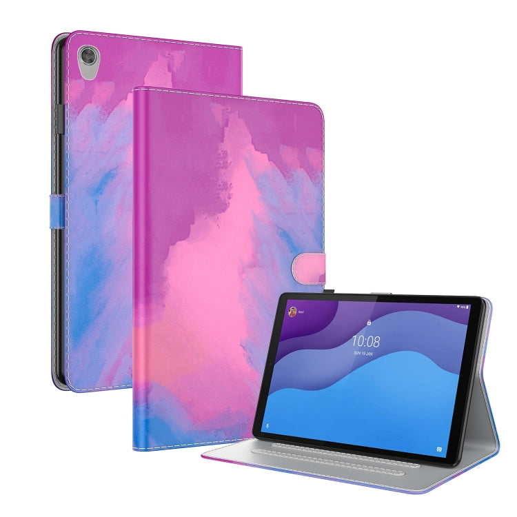 For Lenovo Tab M10 HD Gen 2 TB-X306X,TB-X306F 10.1 Voltage Watercolor Pattern Skin Feel Magnetic Horizontal Flip PU Leather Case with Holder