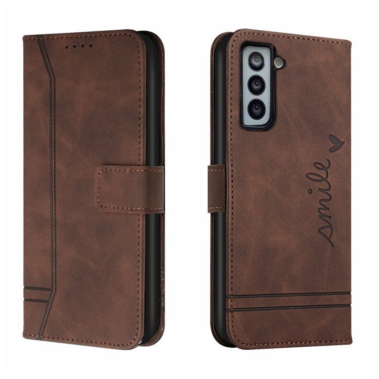 For Samsung Galaxy S21+ 5G Retro Skin Feel Horizontal Flip Soft TPU + PU Leather Case with Holder & Card Slots & Photo Frame