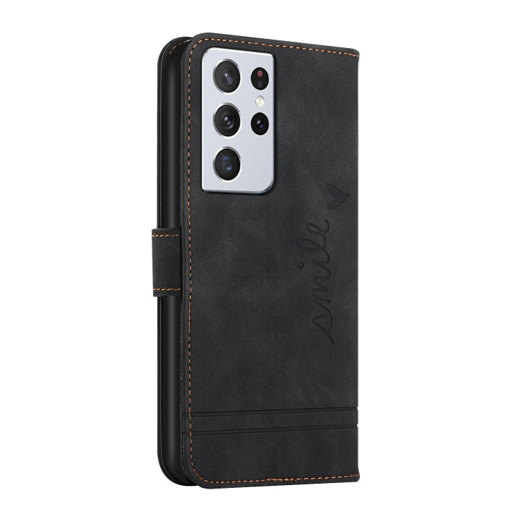 For Samsung Galaxy S21 Ultra 5G Retro Skin Feel Horizontal Flip Soft TPU + PU Leather Case with Holder & Card Slots & Photo Frame