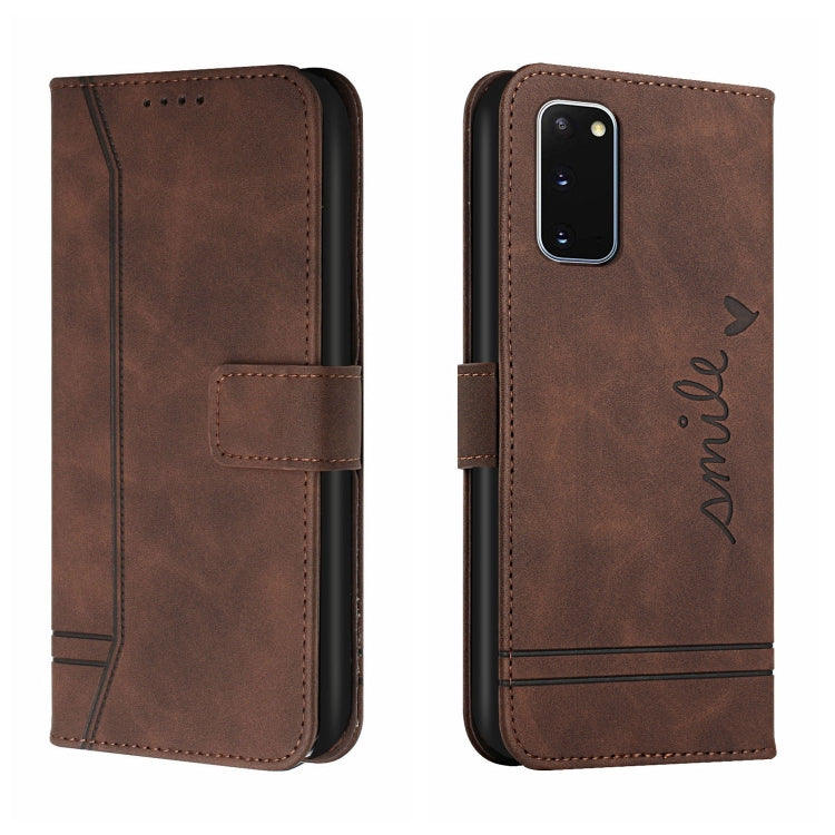 For Samsung Galaxy S20 Retro Skin Feel Horizontal Flip Soft TPU + PU Leather Case with Holder & Card Slots & Photo Frame